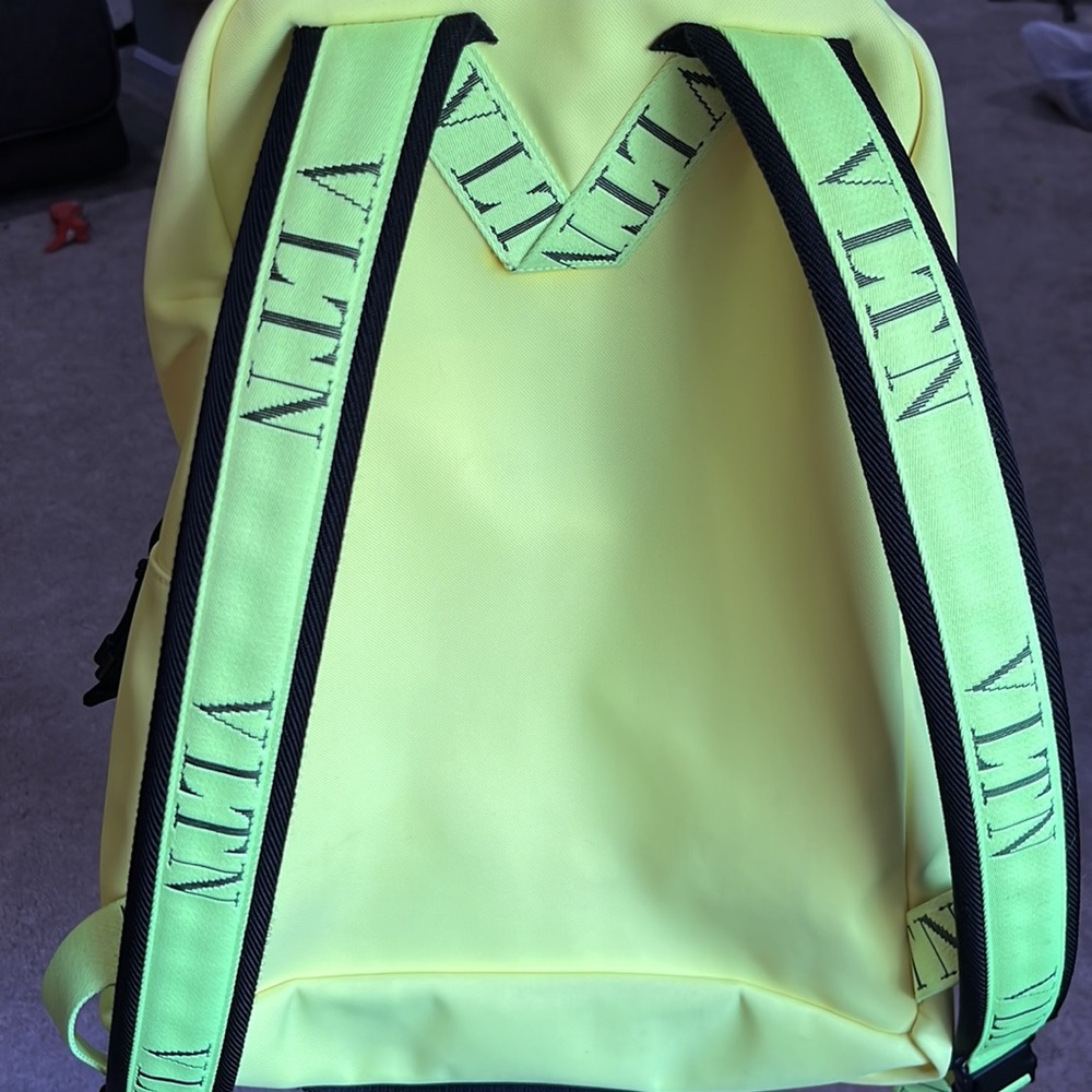 Valentino Garavani VLTN backpack neon black EUC! RARE - Picture 12 of 16